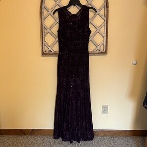 R&M Richards Deep Purple Maxi Dress